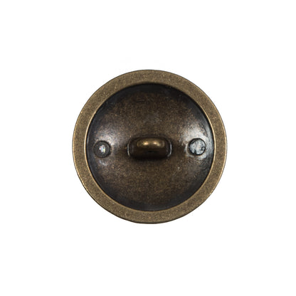 Italian Old Gold Military Shank Back Button - 36L/23mm Detail