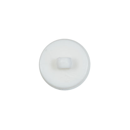 Italian White Nylon Pearl Button - 24L/15mm - Detail