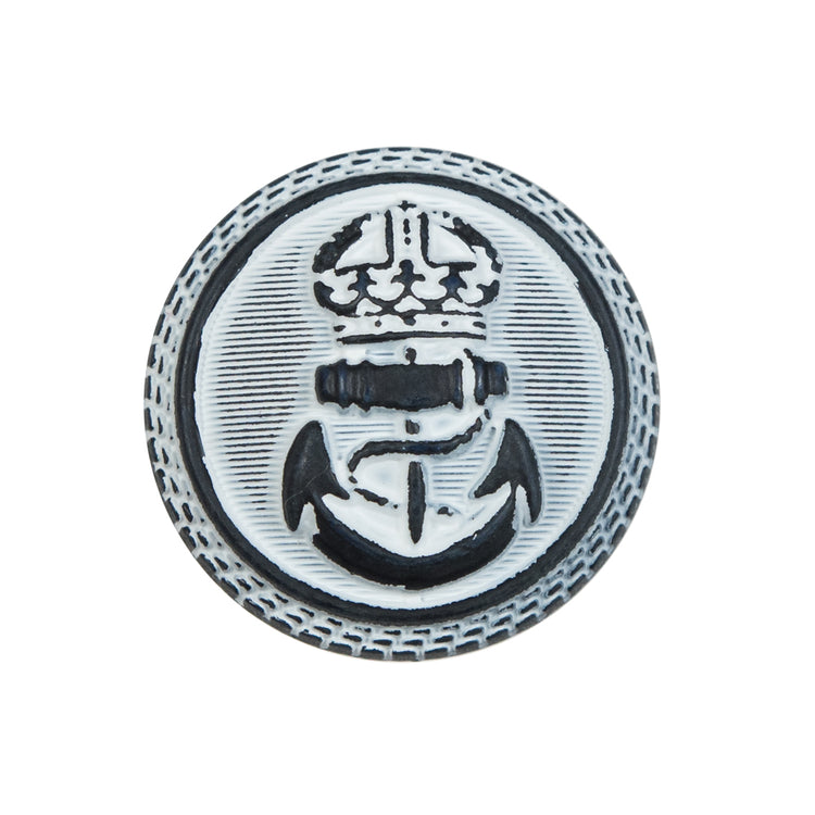 template--25130090922057__main-Italian White and Navy Anchor Shank Back Button - 40L/25.5mm