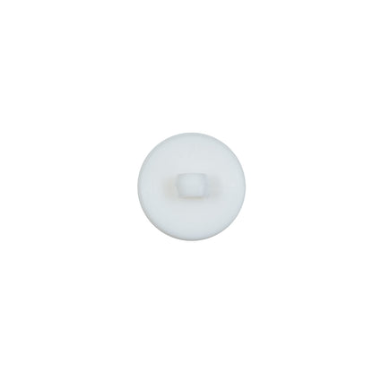 Italian White Plated Bevel-Cut Button - 18L/11.5mm - Detail