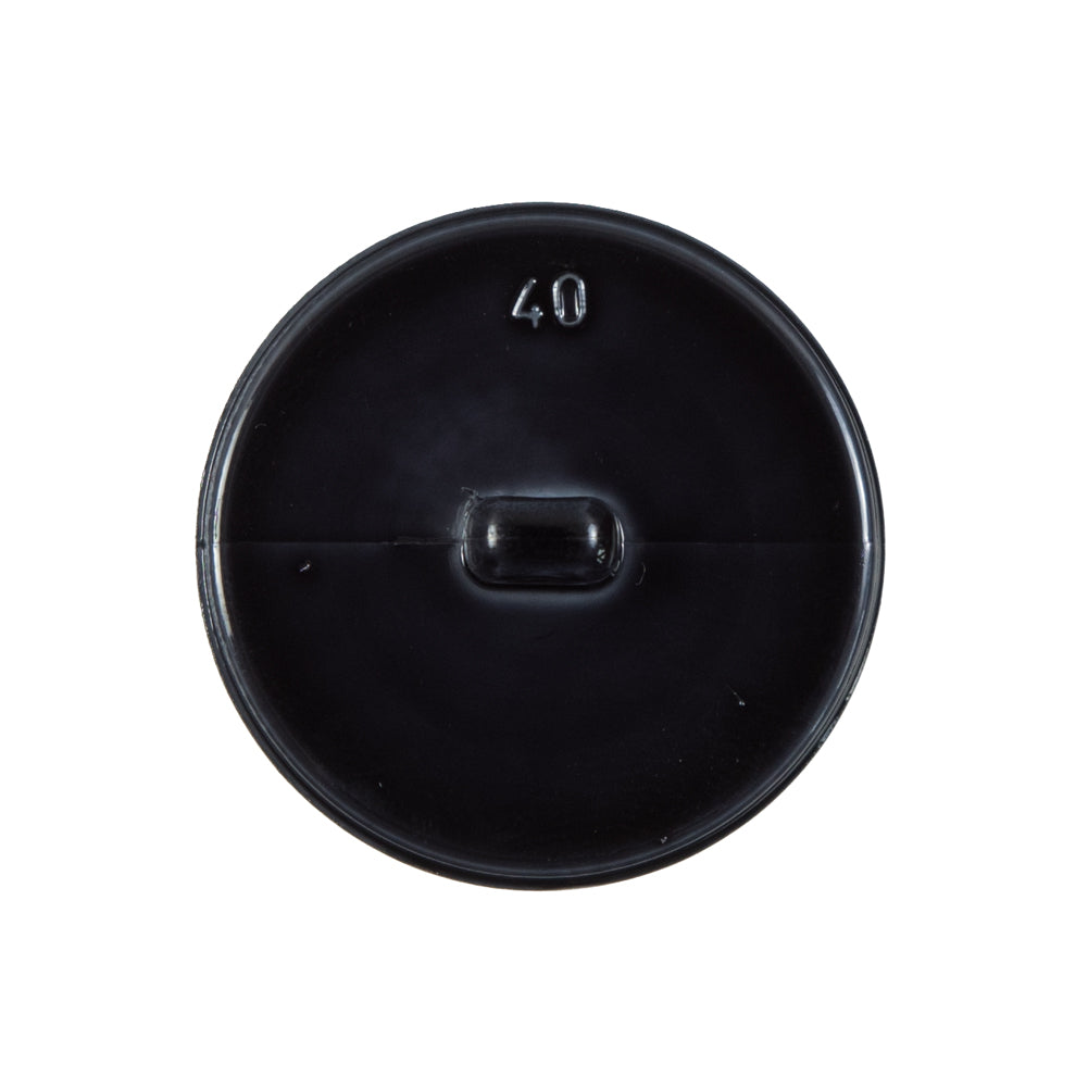 Italian Charcoal Plated Bevel-Cut Button - 40L/25.5mm - Detail