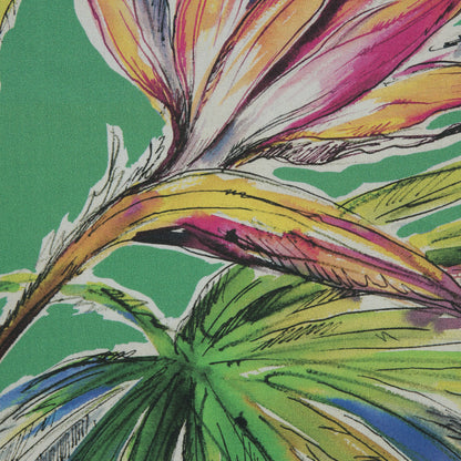 Mood Exclusive Creativite Epanouie Kelly Green Floral Cotton Poplin - Full