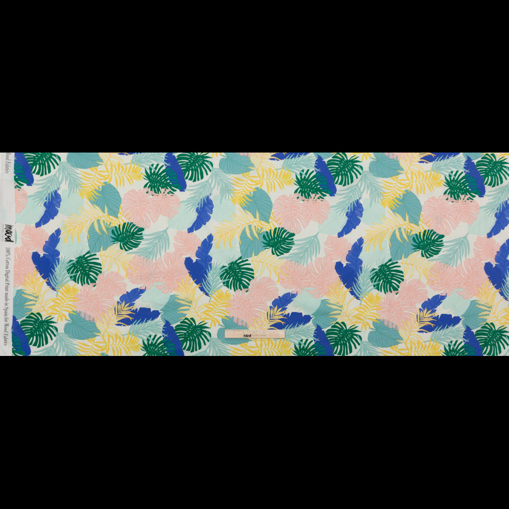 Mood Exclusive Feuilles Soufflées par le vent Tropical Cotton Poplin Full