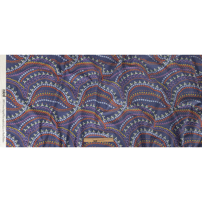 Mood Exclusive Danse des Fleurs Blue Cotton Poplin - Full
