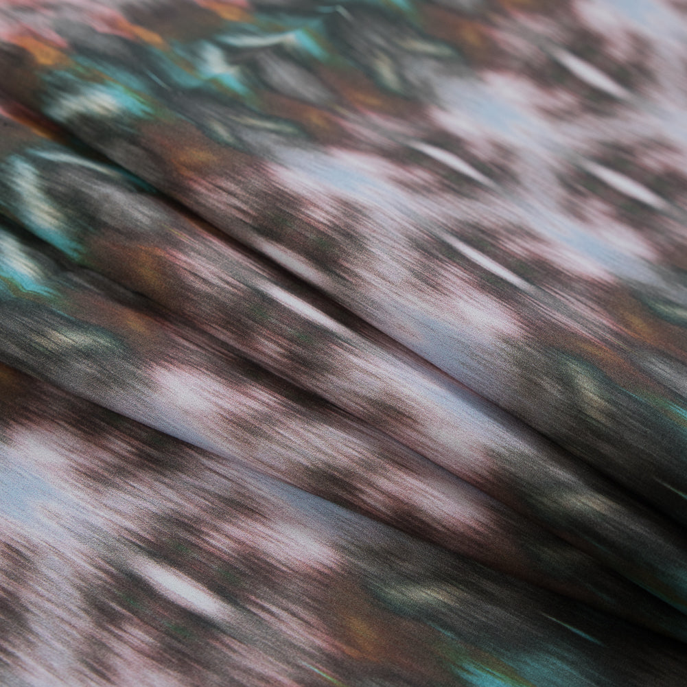 Mood Exclusive Rorschach Rainbow Rust Cotton Poplin - Folded