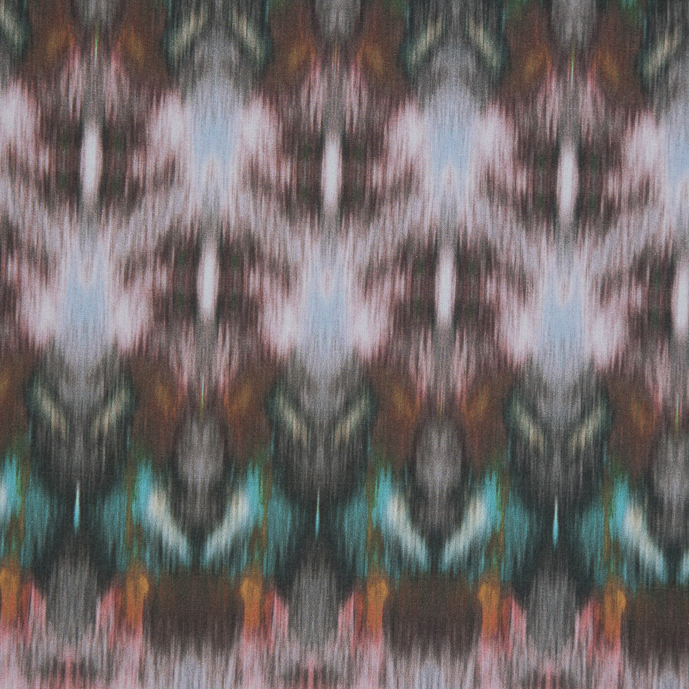Mood Exclusive Rorschach Rainbow Rust Cotton Poplin - Detail