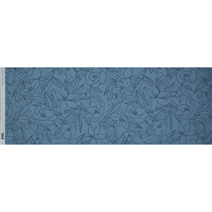 Mood Exclusive Night in Tunisia Blue Cotton Poplin - Folded