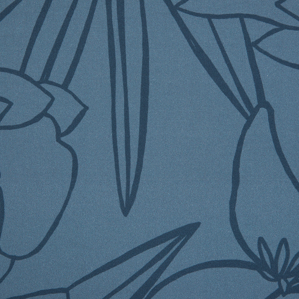 Mood Exclusive Night in Tunisia Blue Cotton Poplin - Full