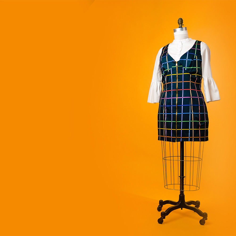 Mood Exclusive Rainbow Windows Stretch Cotton Sateen