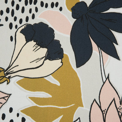 Stretch Cotton Sateen - Peach Parfait Floral - Pushing Up Daisies Print - Mood Exclusive Avenable Collection Full
