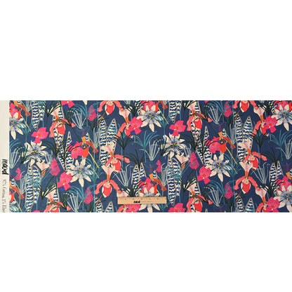 Mood Exclusive Enigmatic Flora Antiqued Navy Cotton Lawn - Full