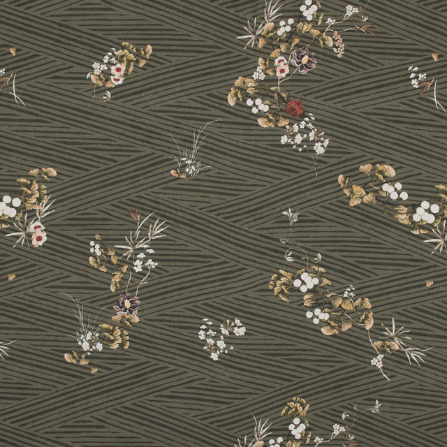 Mood Exclusive Cultivation of Gratification Olive Stretch Cotton Sateen