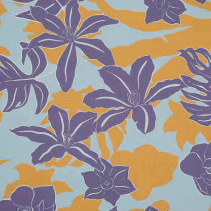 Mood Exclusive Renacimiento de la Humildad Purple and Yellow Cotton Poplin - Full