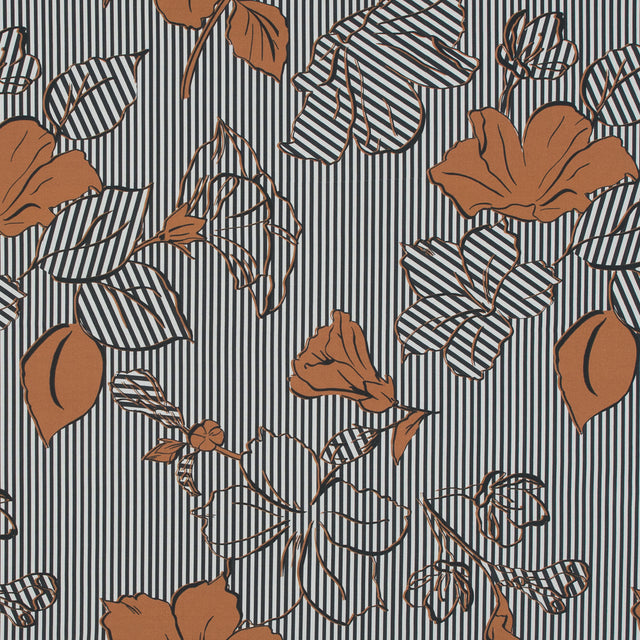Mood Exclusive Flores de Alegría Burnt Orange Cotton Poplin