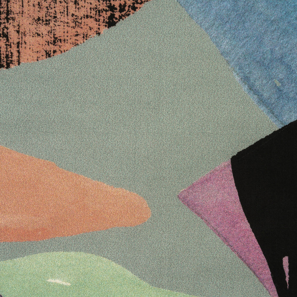 Cotton Poplin - Gray and Multicolor Abstract - Purple Haze Print - Mood Exclusive Avenable Collection Full