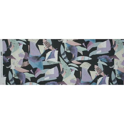 Mood Exclusive Purple Haze Black Cotton Poplin Folded