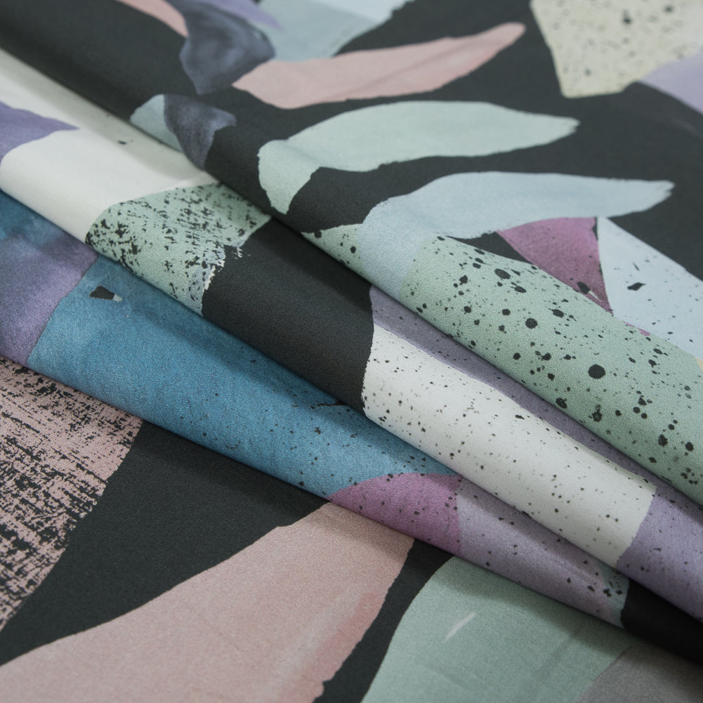 Mood Exclusive Purple Haze Black Cotton Poplin Detail