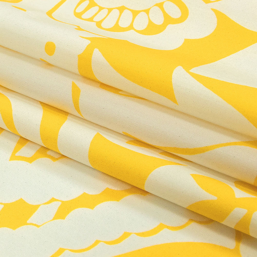 Mood Exclusive Implicacion de la Sinceridad Pale Yellow Cotton Poplin - Folded