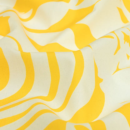 Mood Exclusive Implicacion de la Sinceridad Pale Yellow Cotton Poplin - Detail