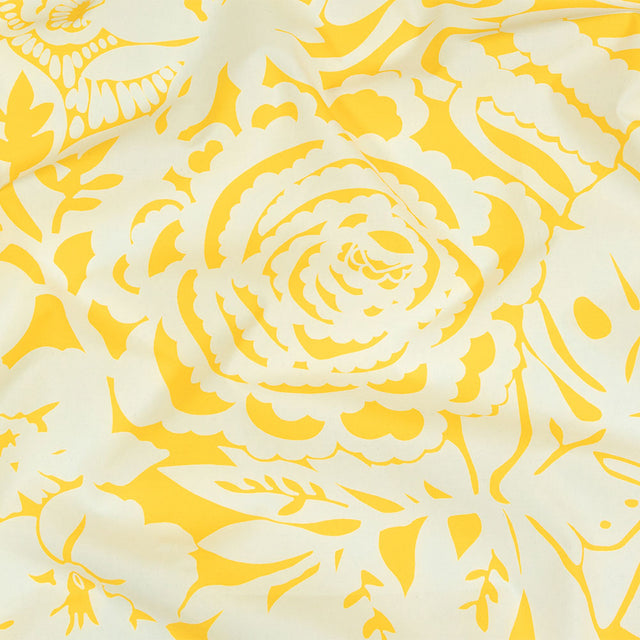Mood Exclusive Implicacion de la Sinceridad Pale Yellow Cotton Poplin