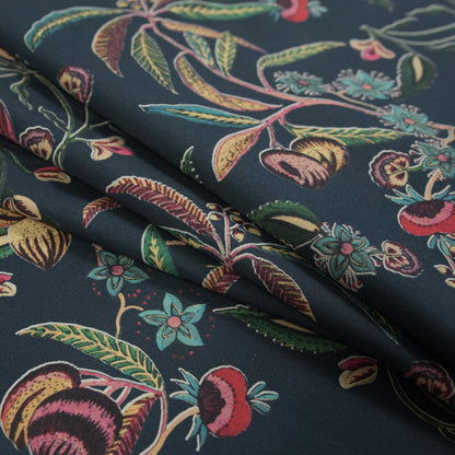 Mood Exclusive Wonka and the Chocolate Fabric Dark Gray Cotton Poplin Detail