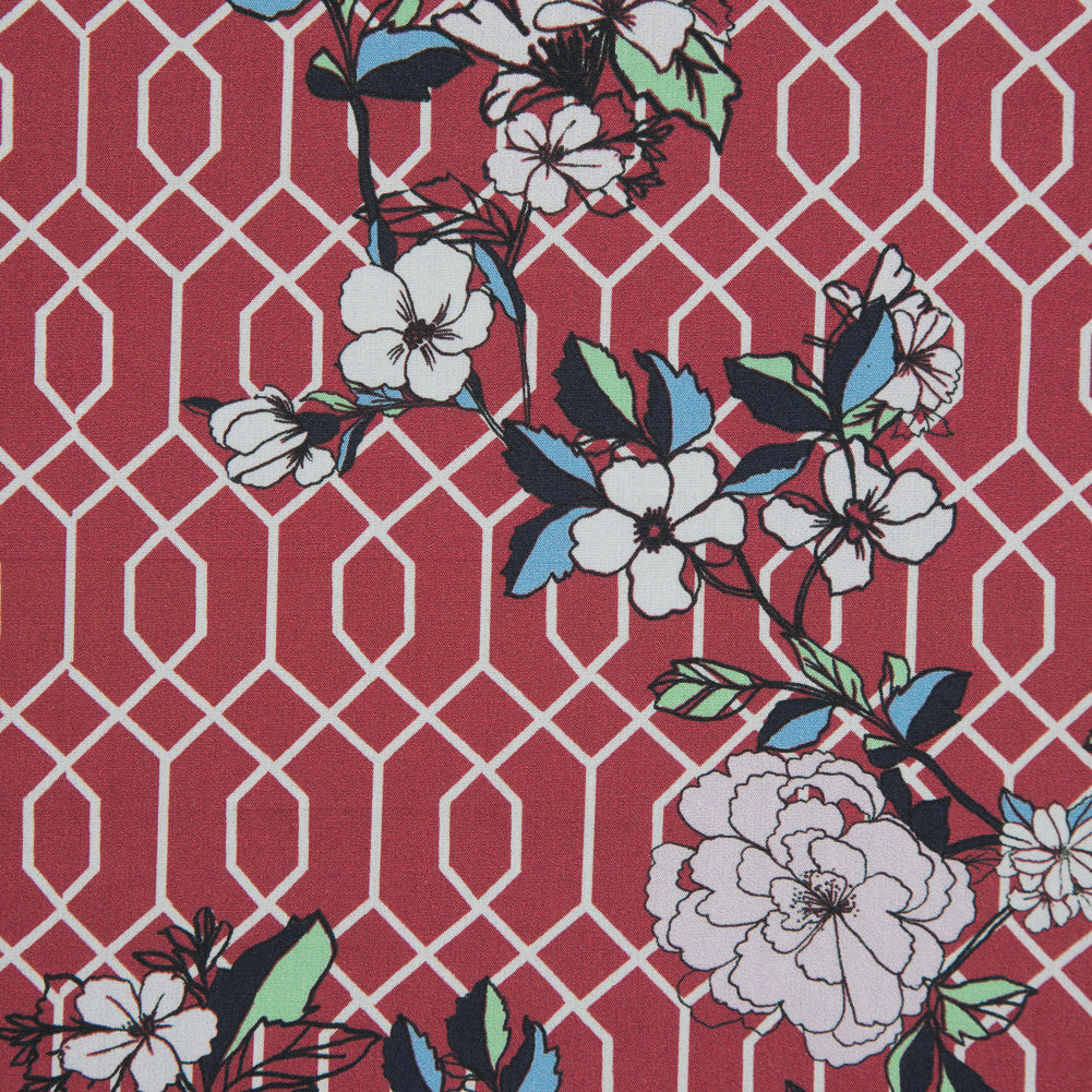 Mood Exclusive La Fortuna de lo Memorable Red Cotton Poplin - Full