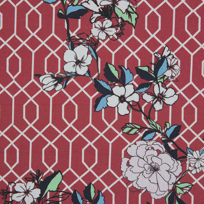 Mood Exclusive La Fortuna de lo Memorable Red Cotton Poplin - Full