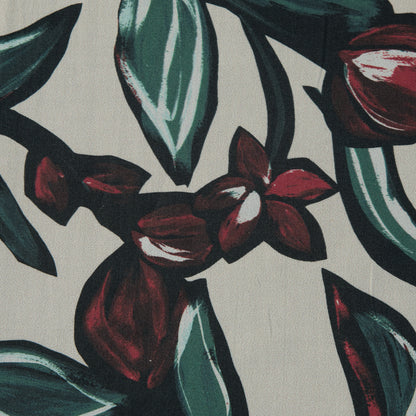 Mood Exclusive She Loves Me, She Loves Me Not Green and Red Cotton Poplin - Detail