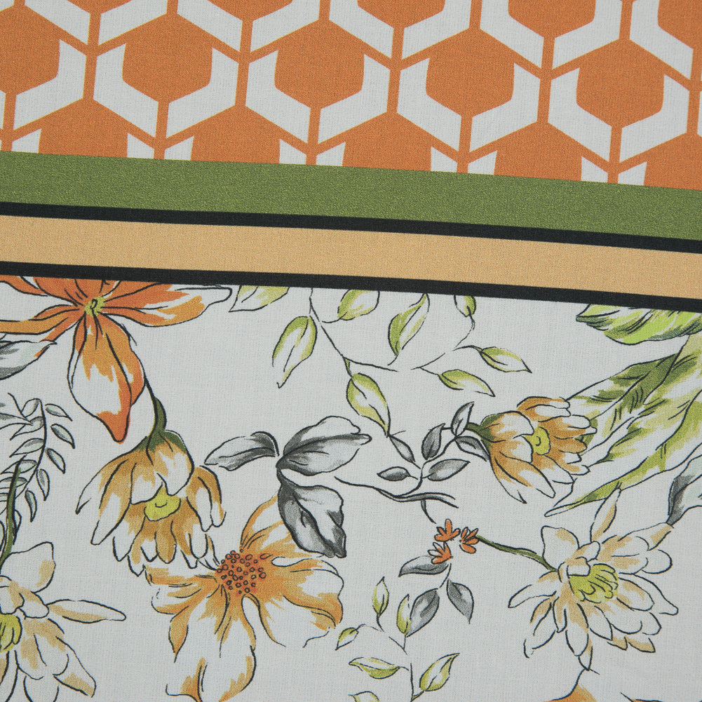 Mood Exclusive Italian Wedding Green and Orange Cotton Poplin - Full