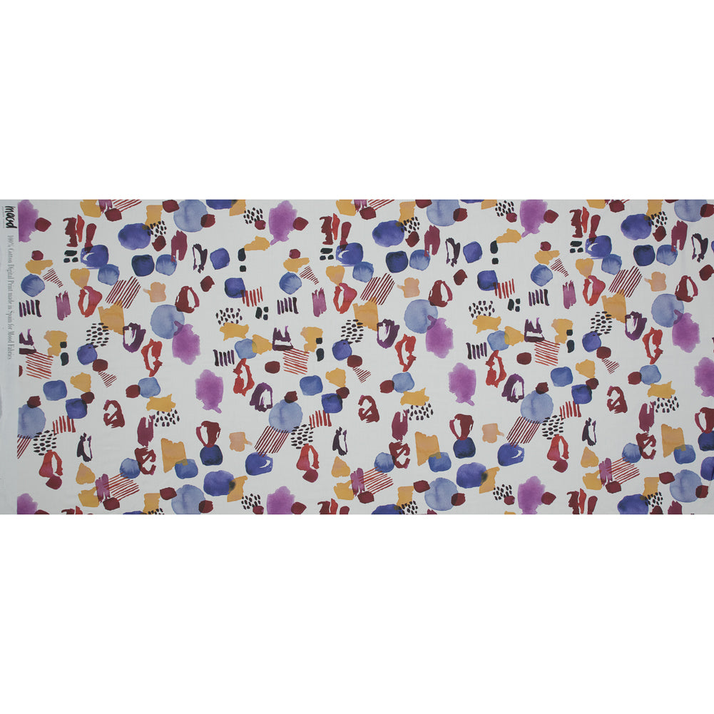 Mood Exclusive Sunday Funday White Cotton Poplin - Folded