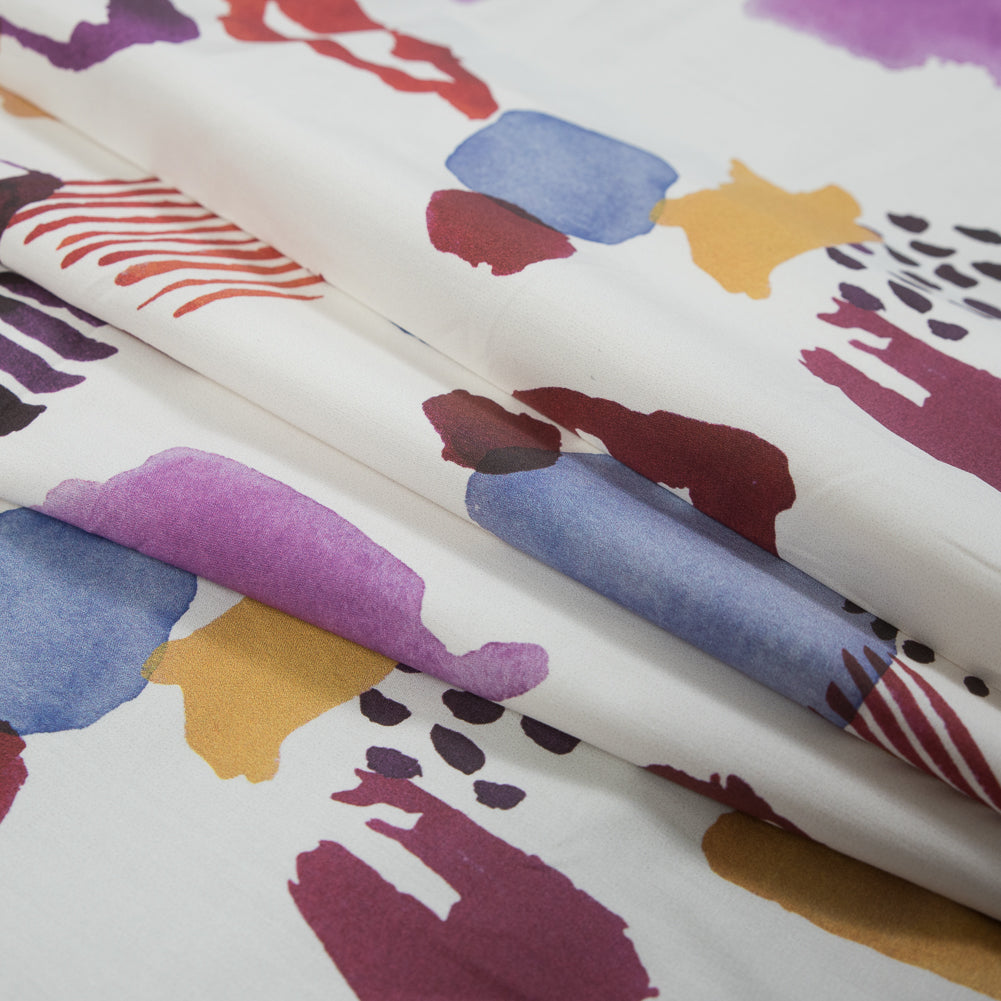 Mood Exclusive Sunday Funday White Cotton Poplin - Detail