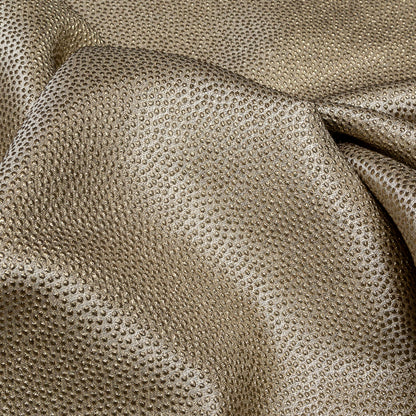 Metallic Gold Cheetah Spotted Luxury Brocade - Detail