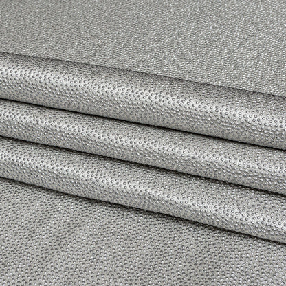 Metallic Silver Cheetah Spotted Luxury Brocade Folded