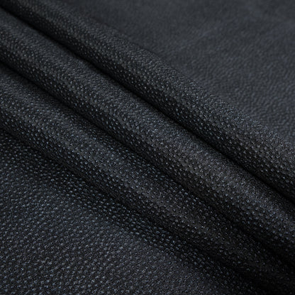 Metallic Navy and Black Cheetah Spotted Luxury Brocade Detail