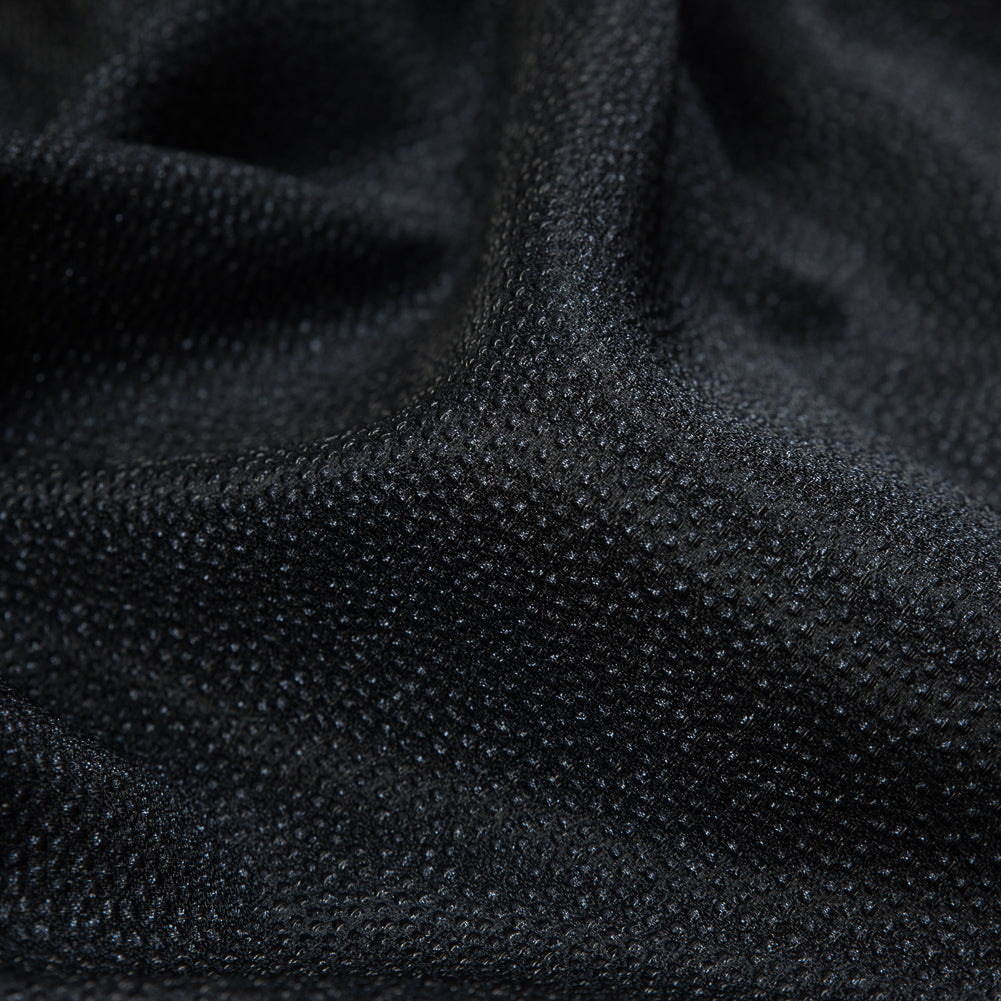Metallic Navy and Black Cheetah Spotted Luxury Brocade Full