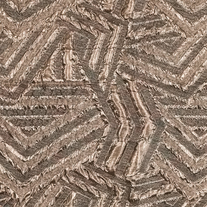 Charcoal and Gold Luxury Geometric Metallic Brocade
