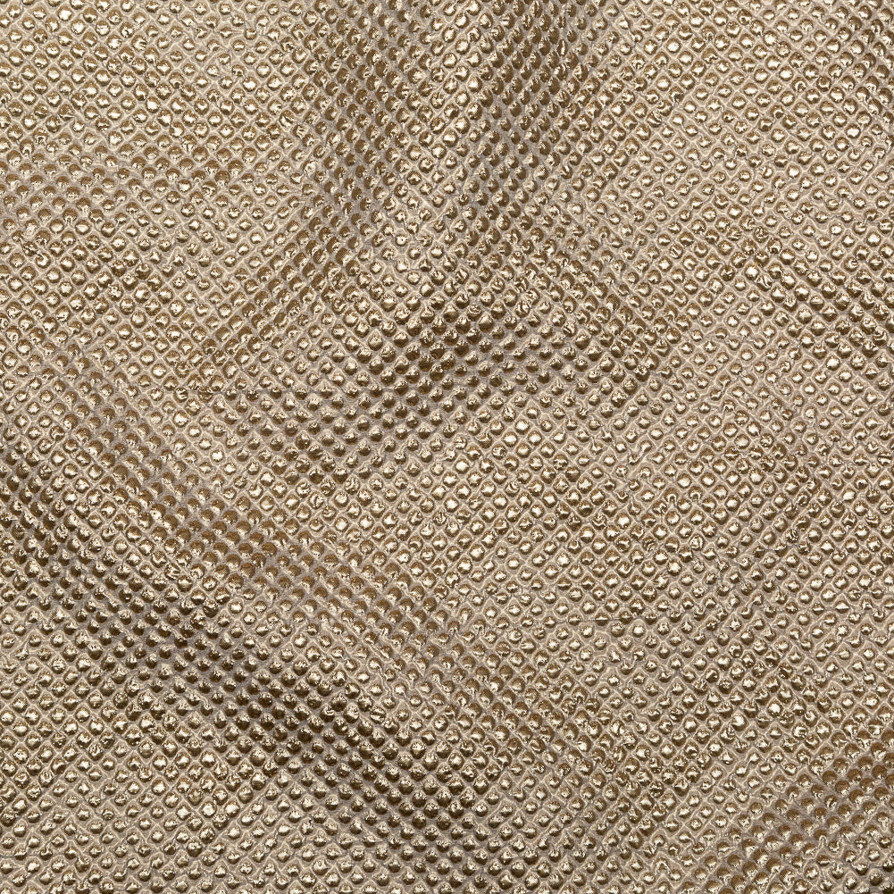 Metallic Gold Diamond Quilted Brocade