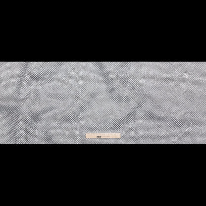 Metallic Silver Diamond Quilted Brocade - Full