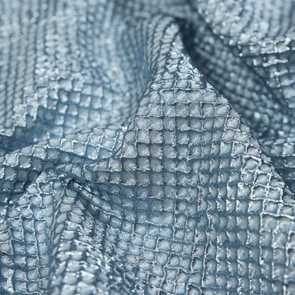Marylin Metallic Aqua Diamond Quilted Brocade Full