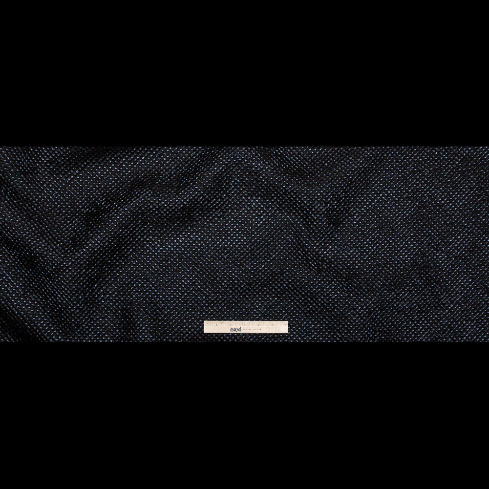 Metallic Navy Diamond Quilted Brocade - Full