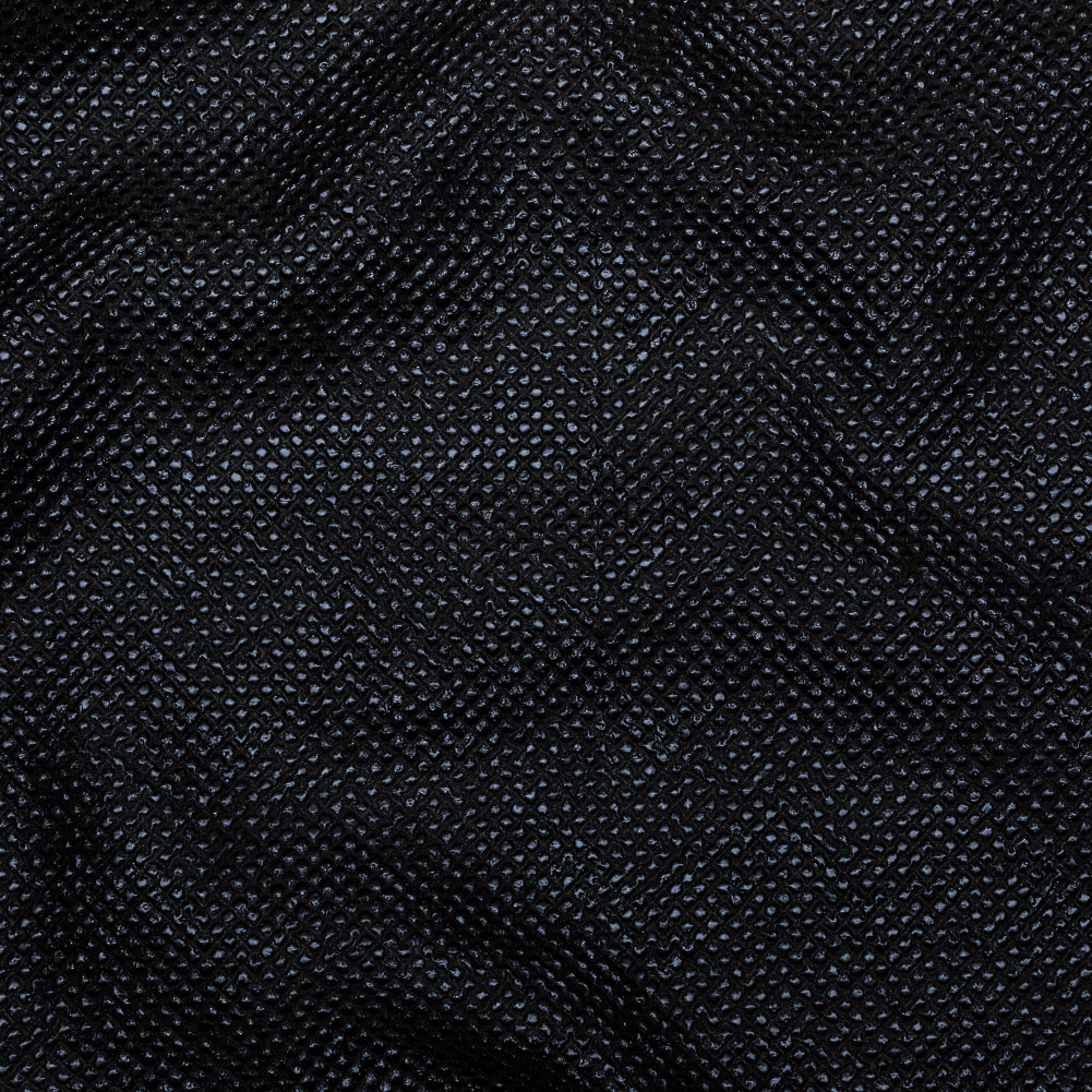 Metallic Navy Diamond Quilted Brocade