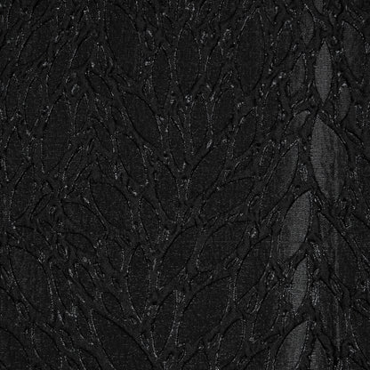 Black Luxury Abstract Metallic Brocade Full