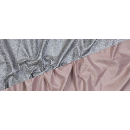 Pink and Silver Luxury Metallic Brocade - Folded