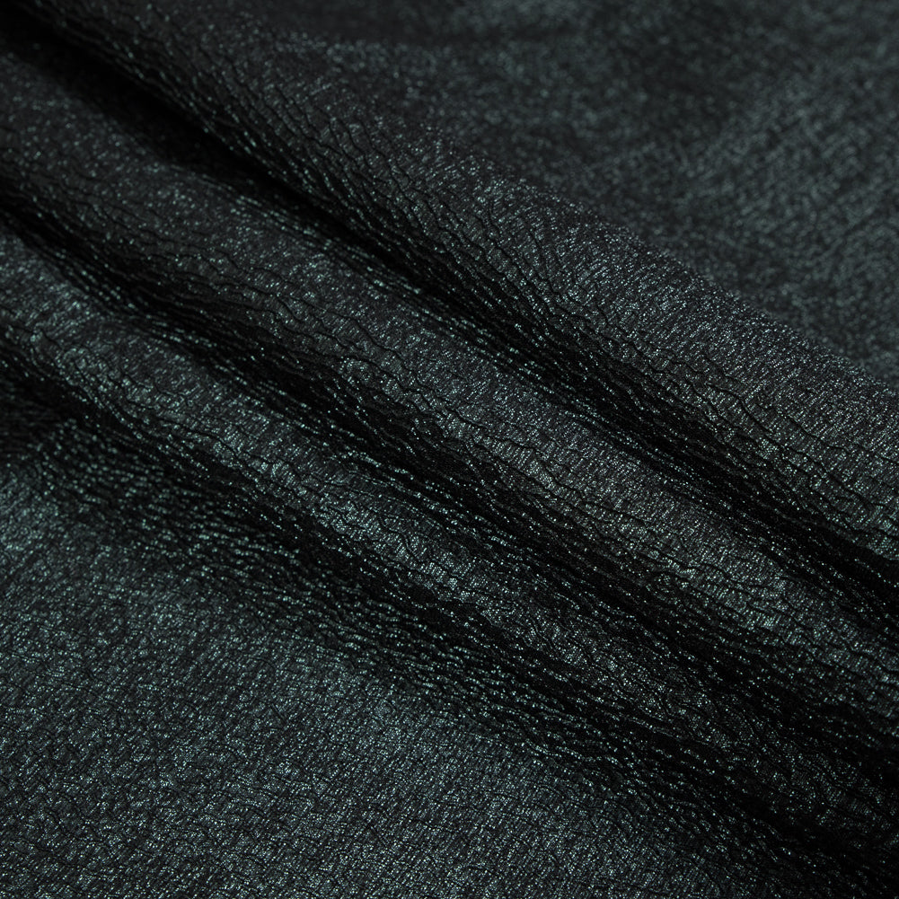 Forest Green and Red Luxury Metallic Brocade Detail