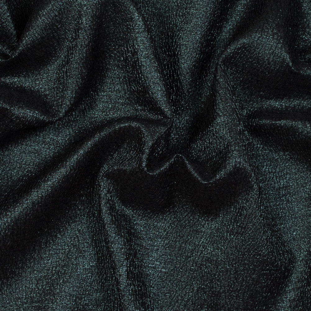 Forest Green and Red Luxury Metallic Brocade