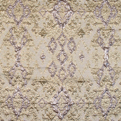 Rose Gold and Gold Luxury Geometric Metallic Brocade