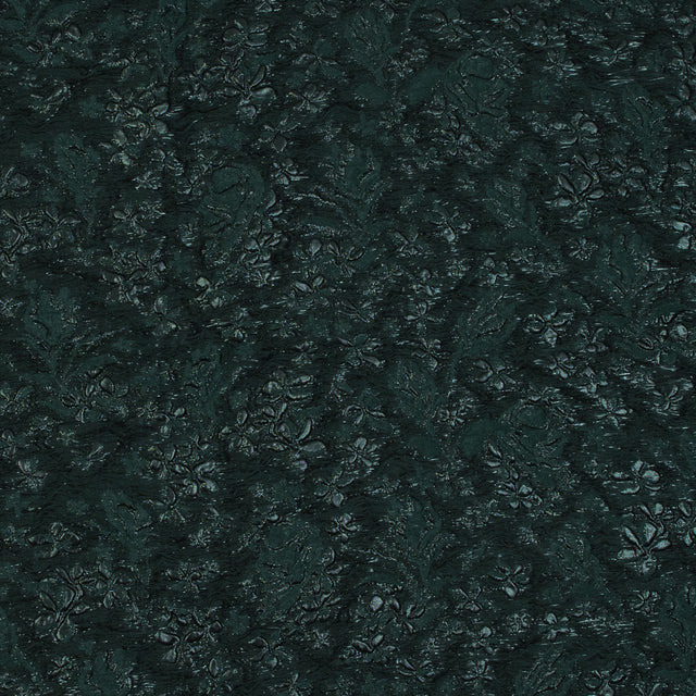 Emerald Green Luxury Floral Metallic Brocade