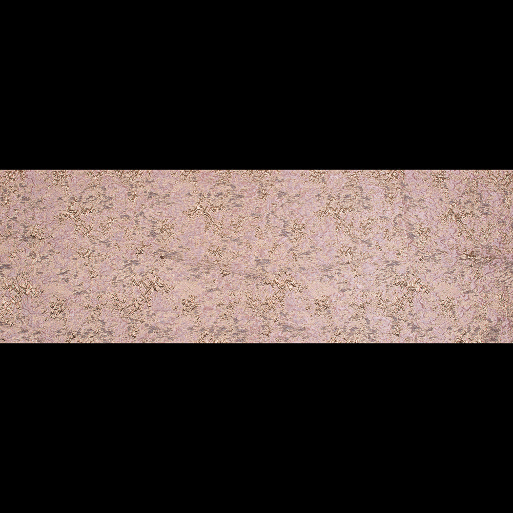 Candy Pink and Gold Luxury Abstract Metallic Brocade - Folded