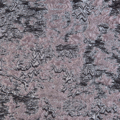 Pink and Gunmetal Luxury Abstract Metallic Brocade - Full