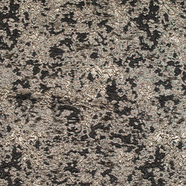 Black and Gold Luxury Abstract Metallic Brocade